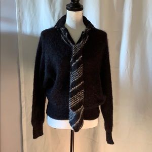 Vintage Oleg Cassini mohair blend batwing sweater